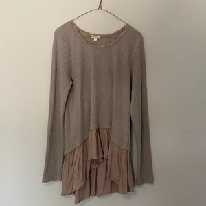 KORI layered longsleeve shirt- M